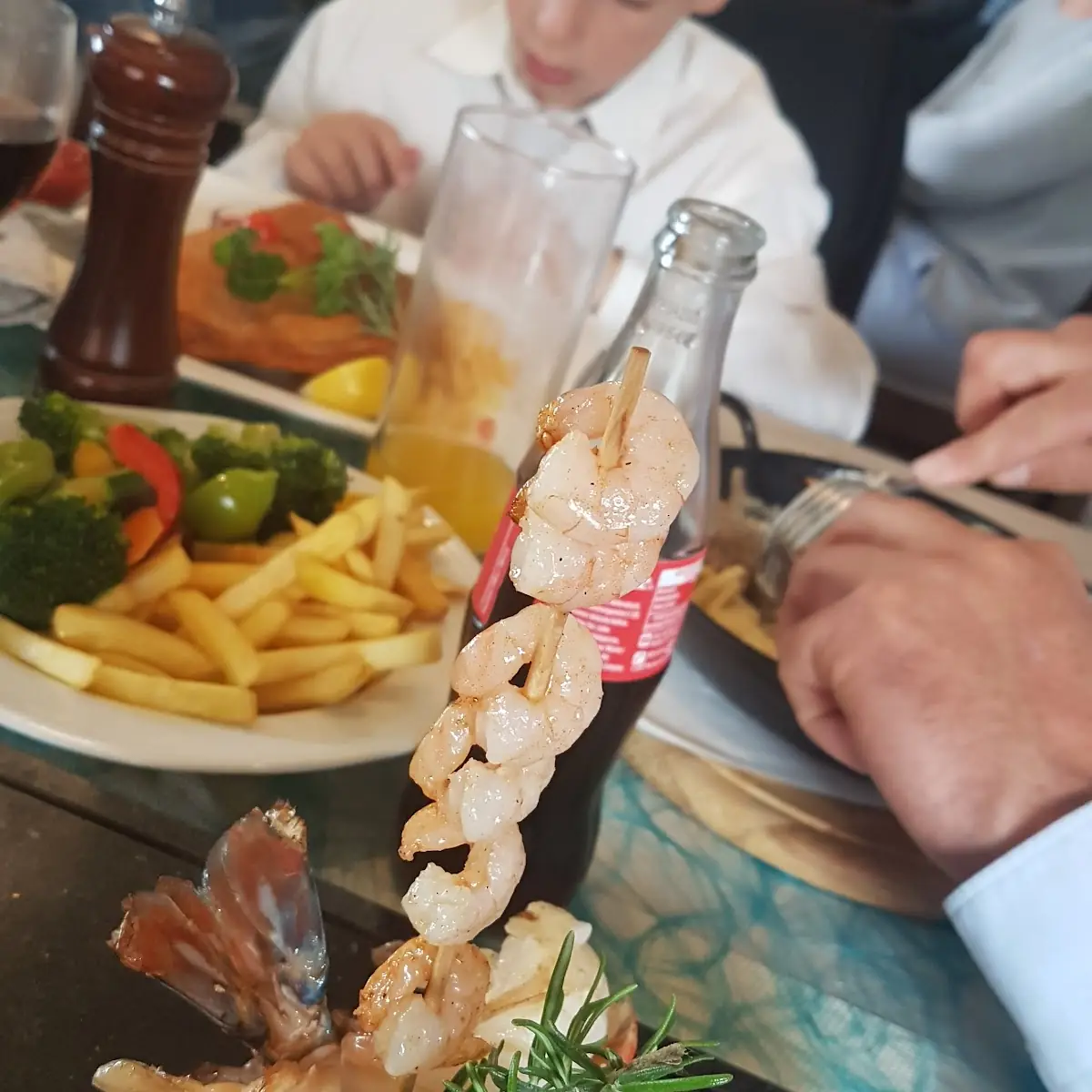 Surf And Turf Auf Heisem Stein