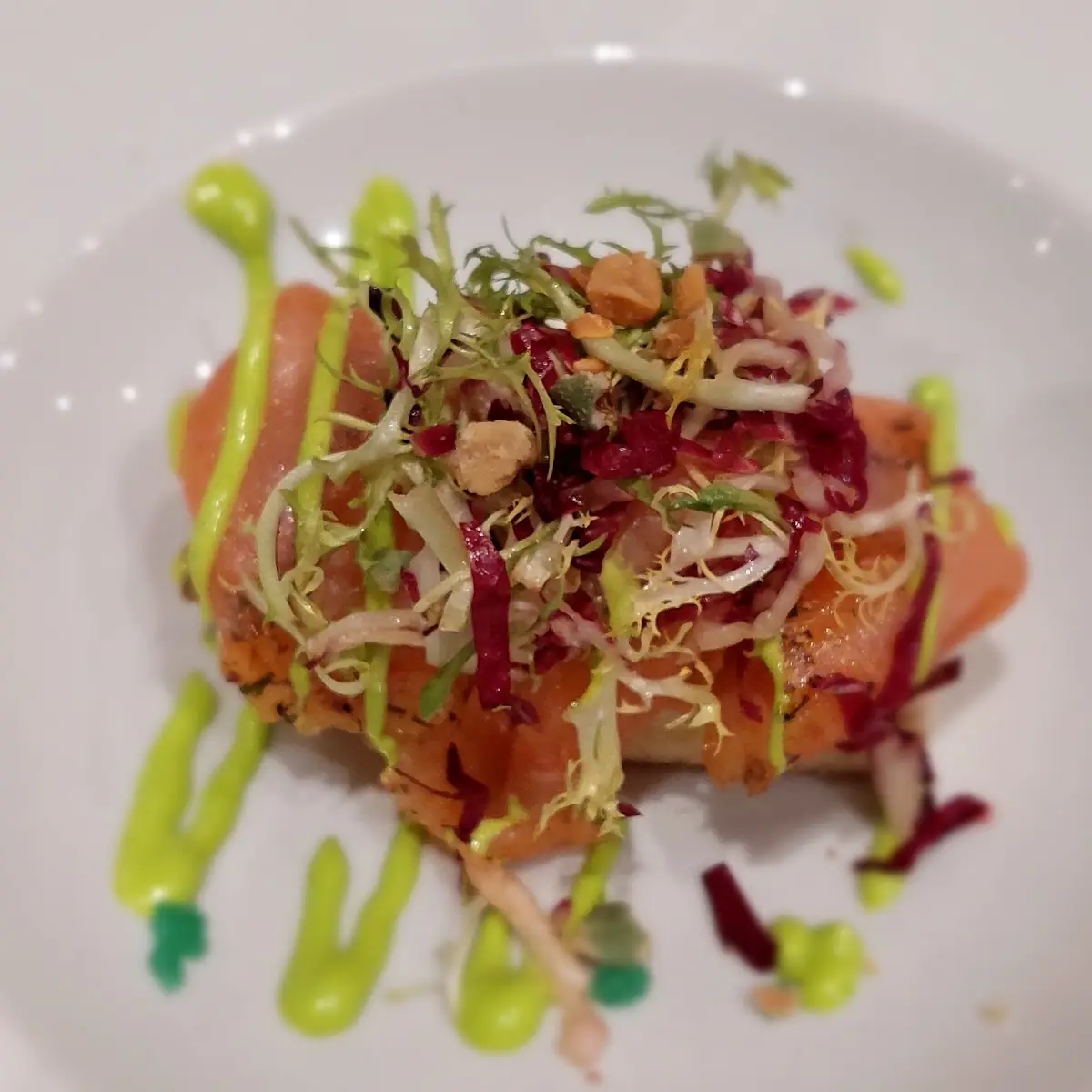 Lachs Gebeizt Mit Wasabicreme