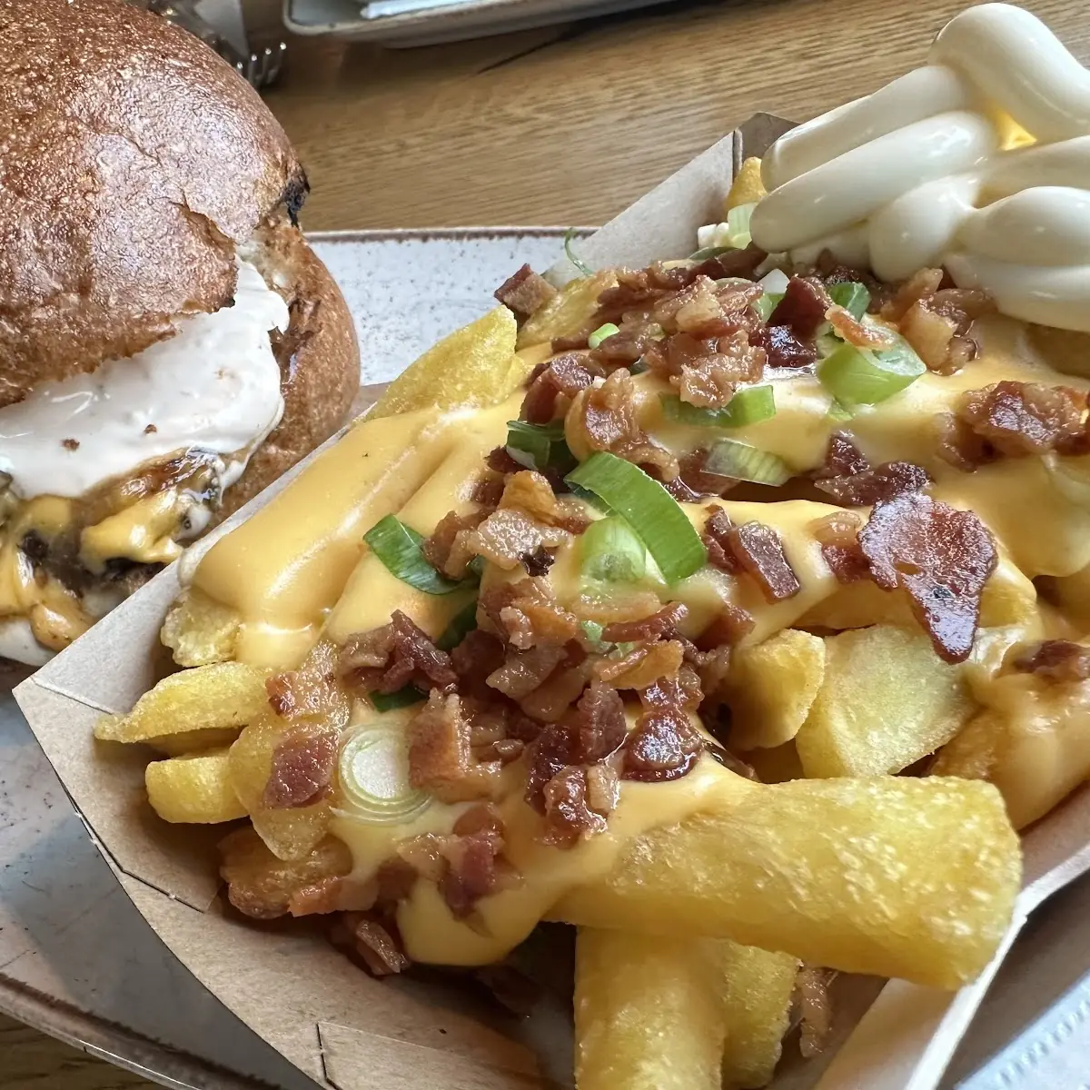 La Smashed Double Cheeseburger Bacon Cheese Fries