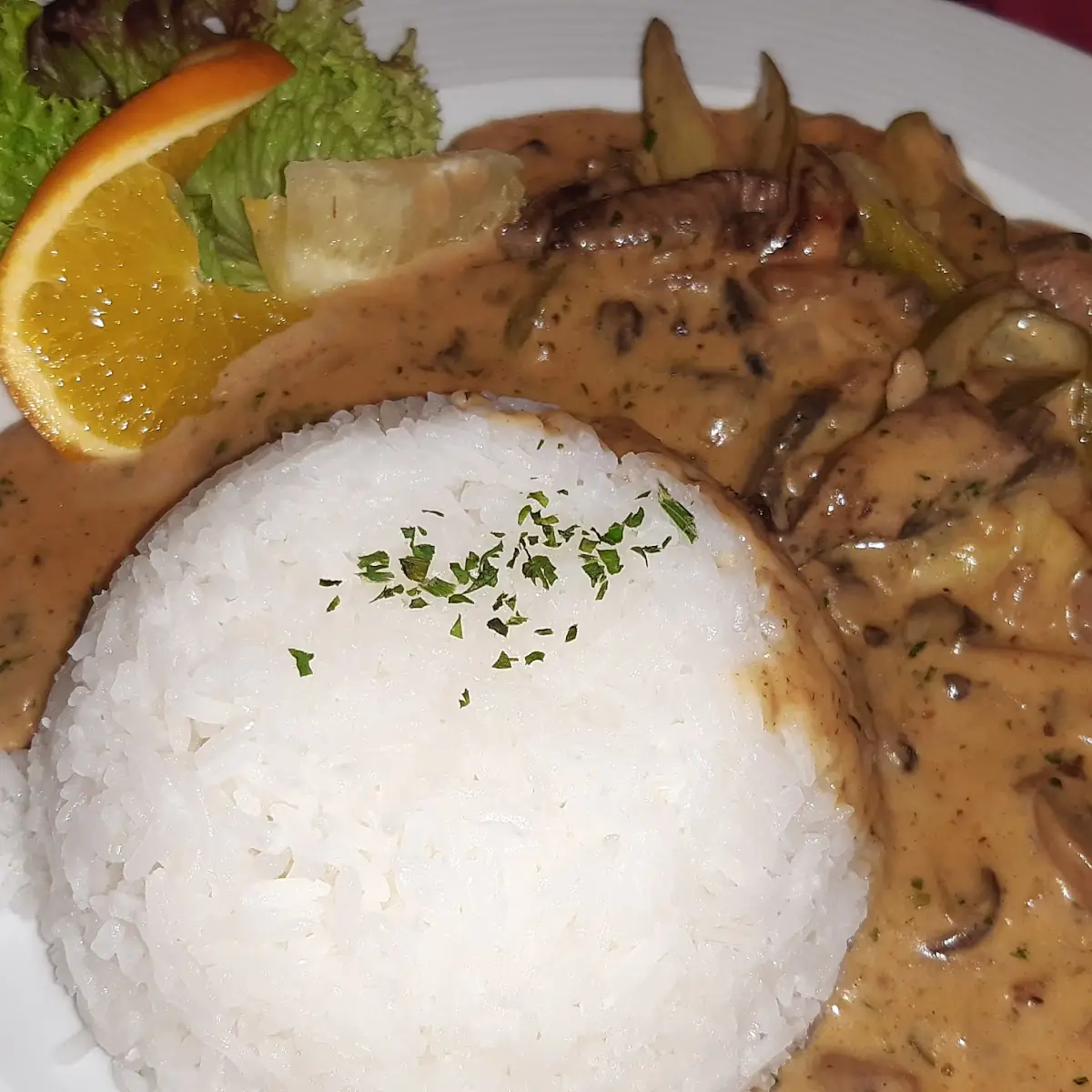 Stroganoff Mit Reis