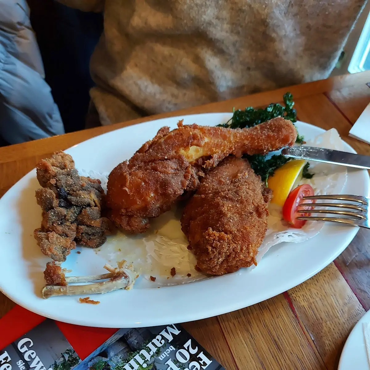 Halbes Backhendl
