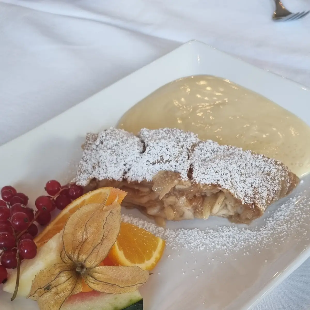 Apfelstrudel Met Vanillesaus
