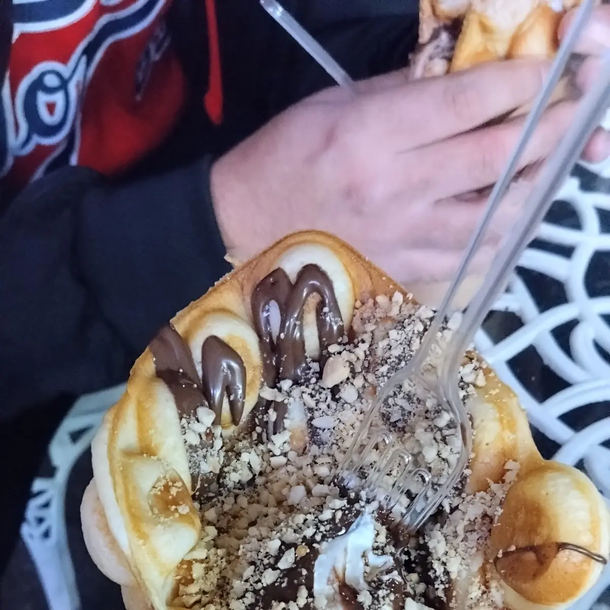 Waffel Mit Eis