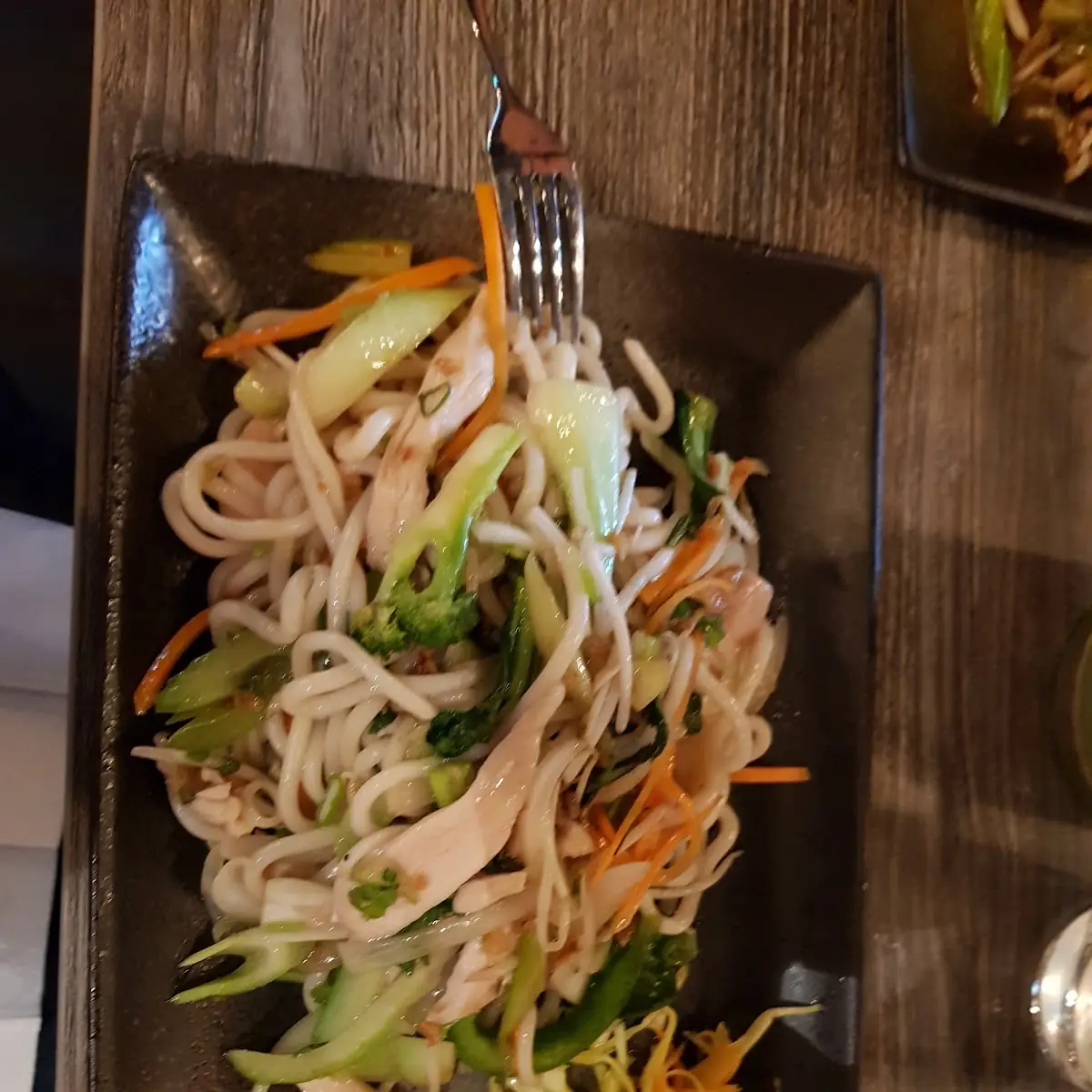 Udon Nudeln Mit Hühnerfleisch