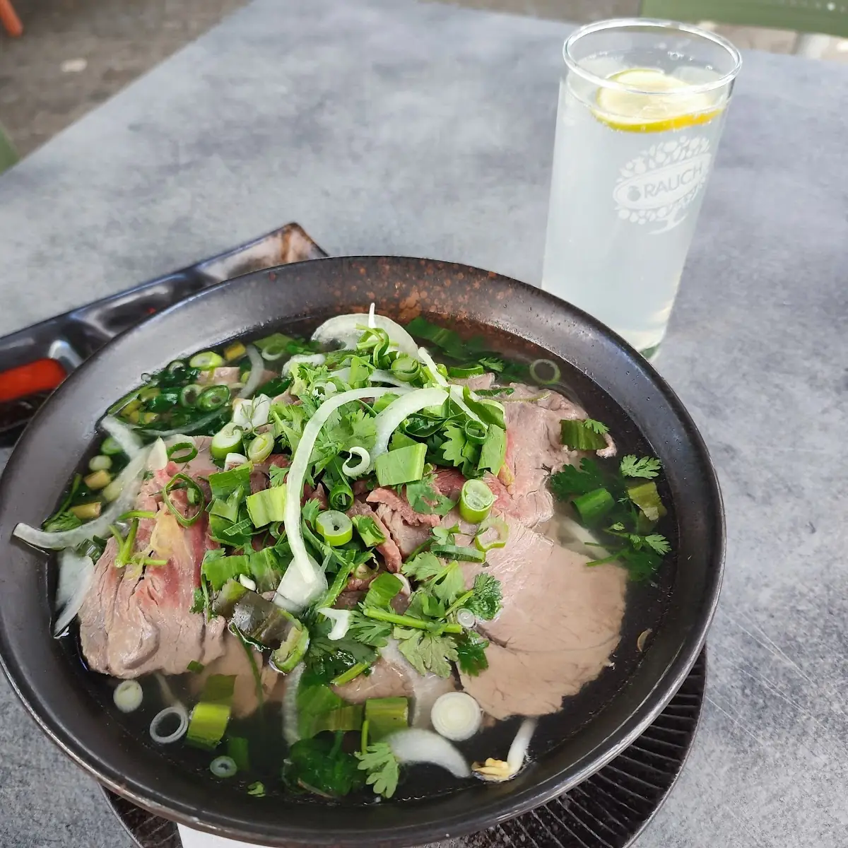 Vietnamesische Suppe Mit Rindfleisch