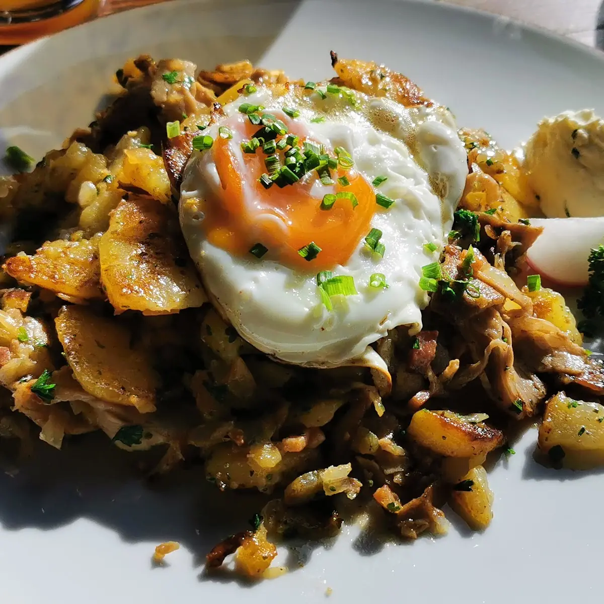 Bratkartoffeln Mit Spiegelei