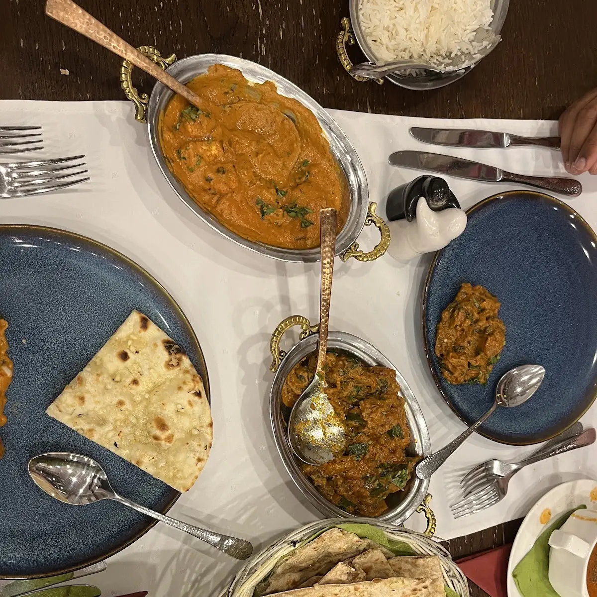 Biryani Rice Paneer Curry Chicken Karahi Plain Naan