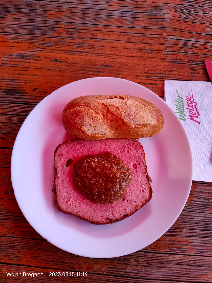 Leberkäse Mit Süssem Senf