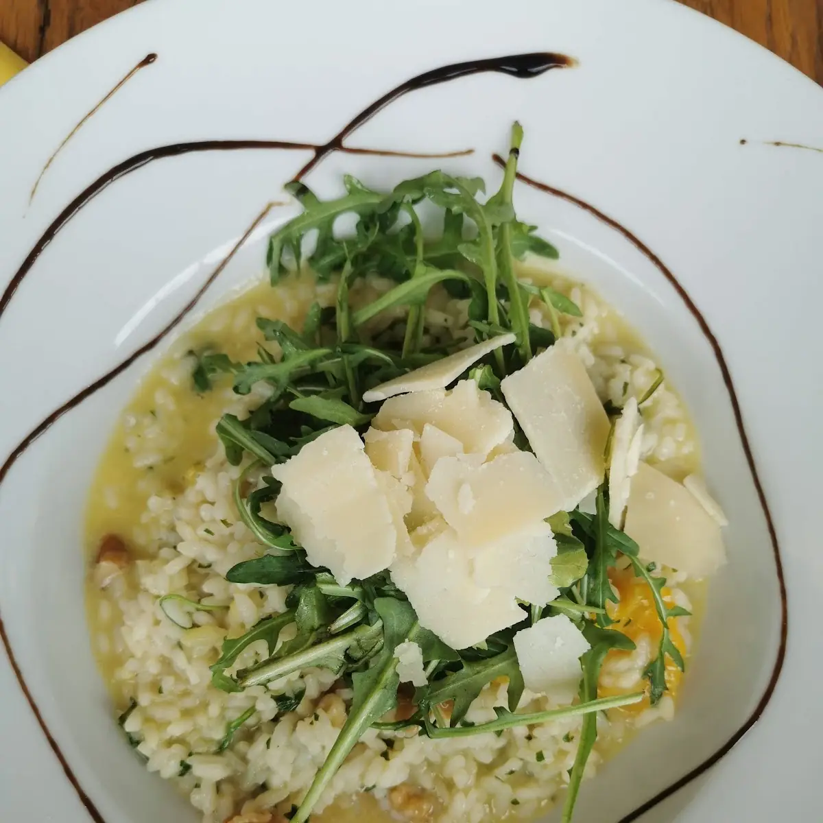 Orangen Risotto Mit Rucola Und Parmesan