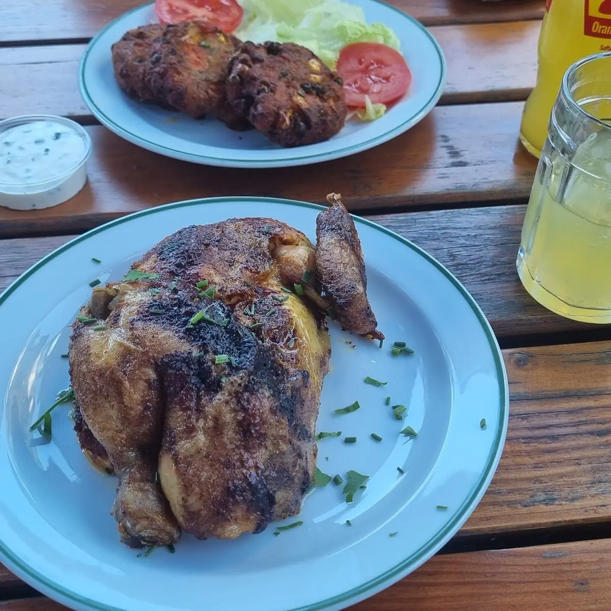 Halbes Grillhuhn
