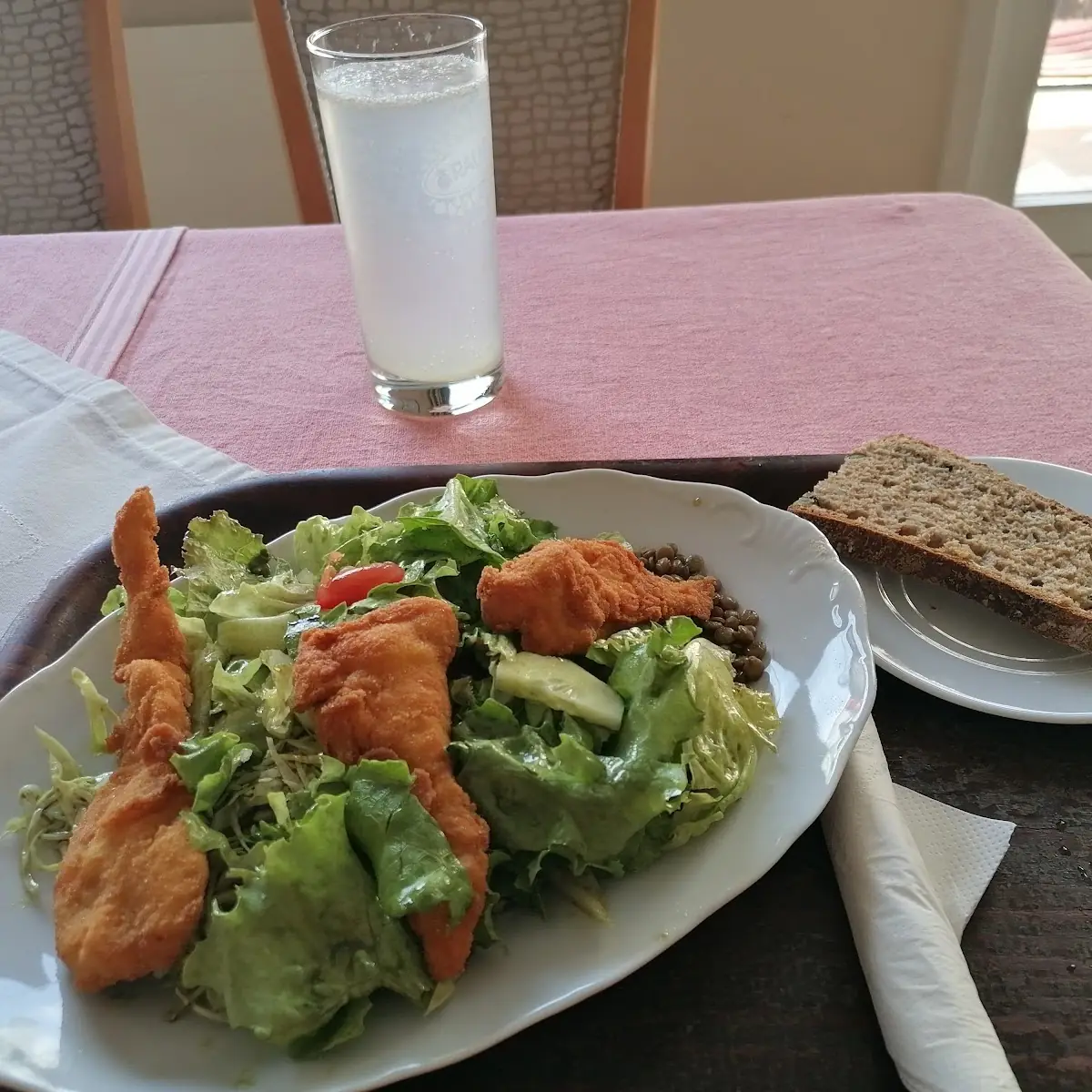 Hühnerstreifen Mit Salat