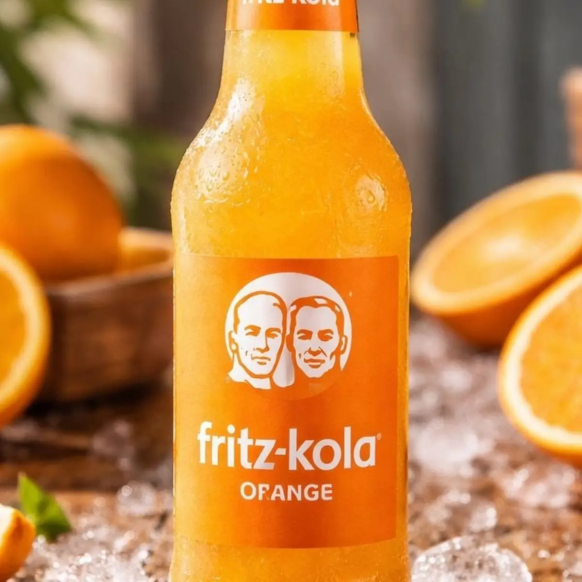 Fritz-orange Glasflasche 0 33l Orange