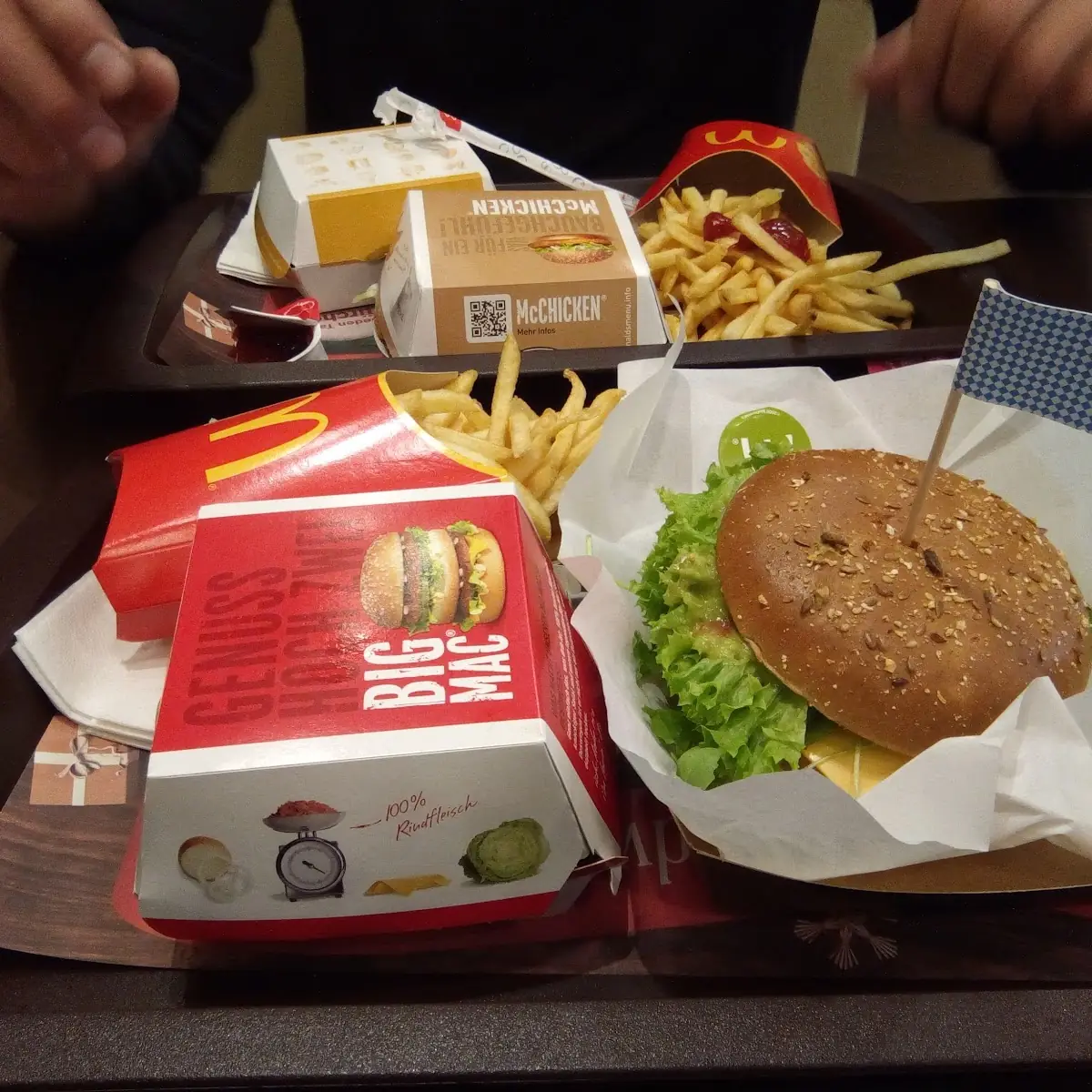 Big Mac mc Chiken Pomes