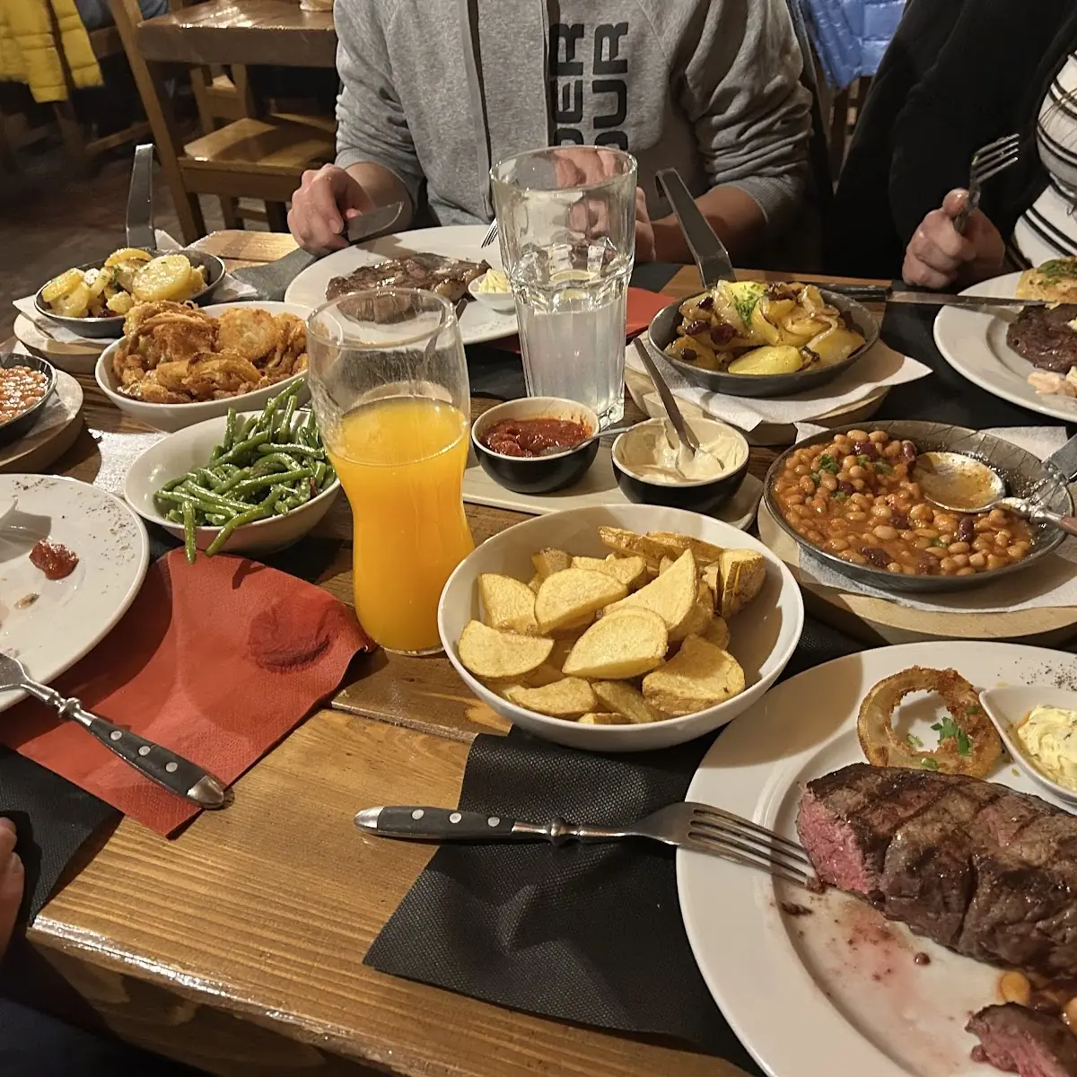 Steaks Mit Beilagen