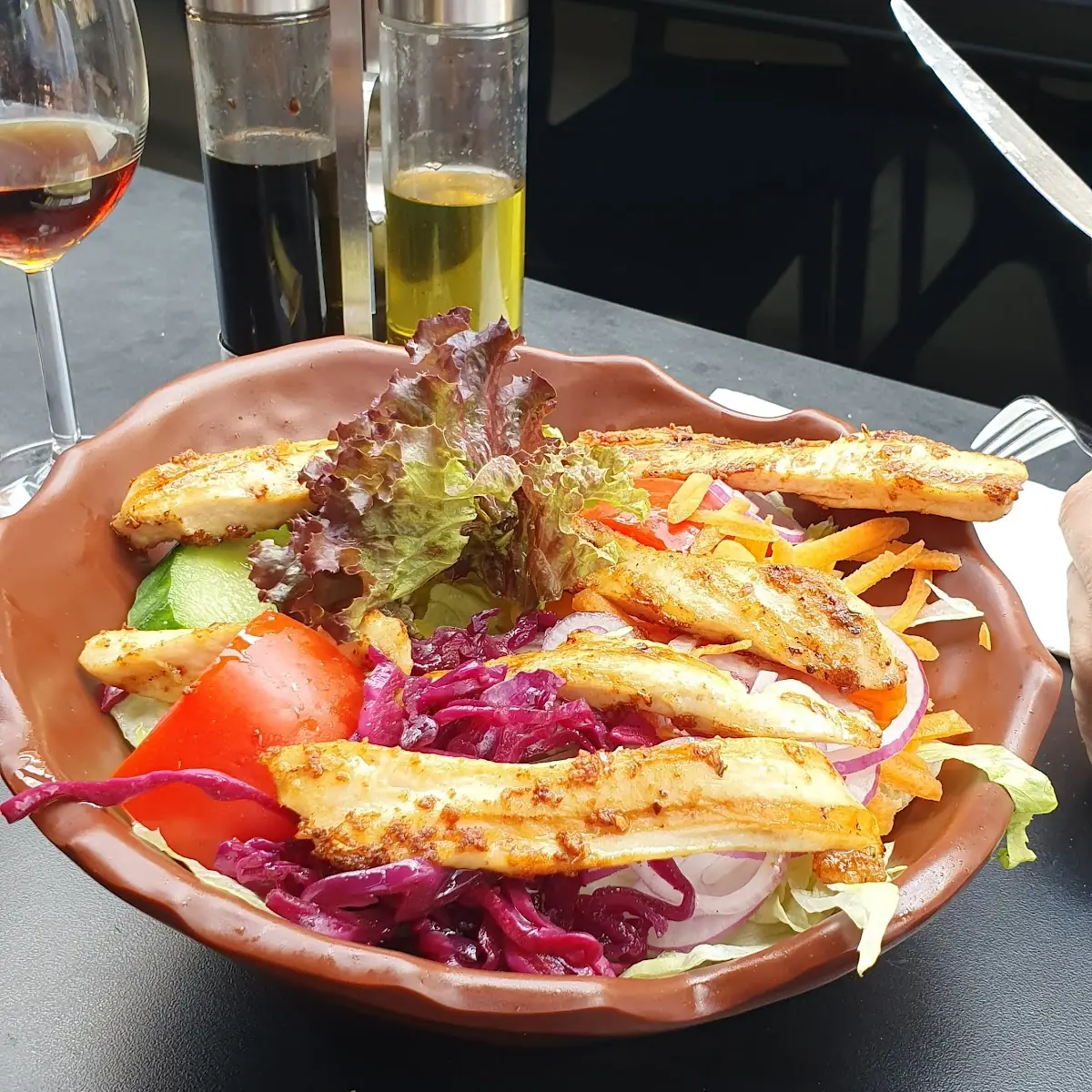 Salat Mit Putenstreifen