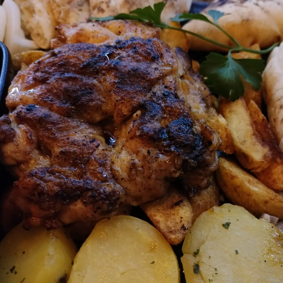 Cosce Di Pollo Alla Griglia
