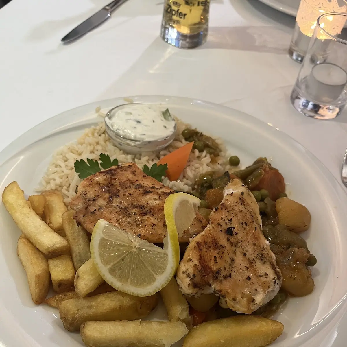 Souvlaki Chicken with Rice