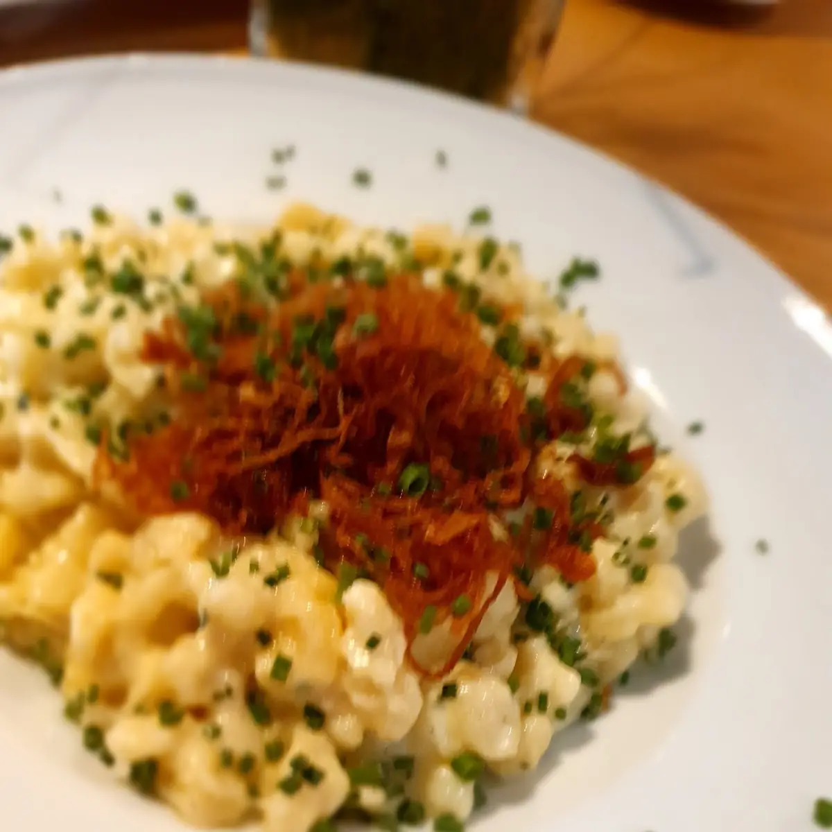 Käsespätzle Mit Röstzwiebel