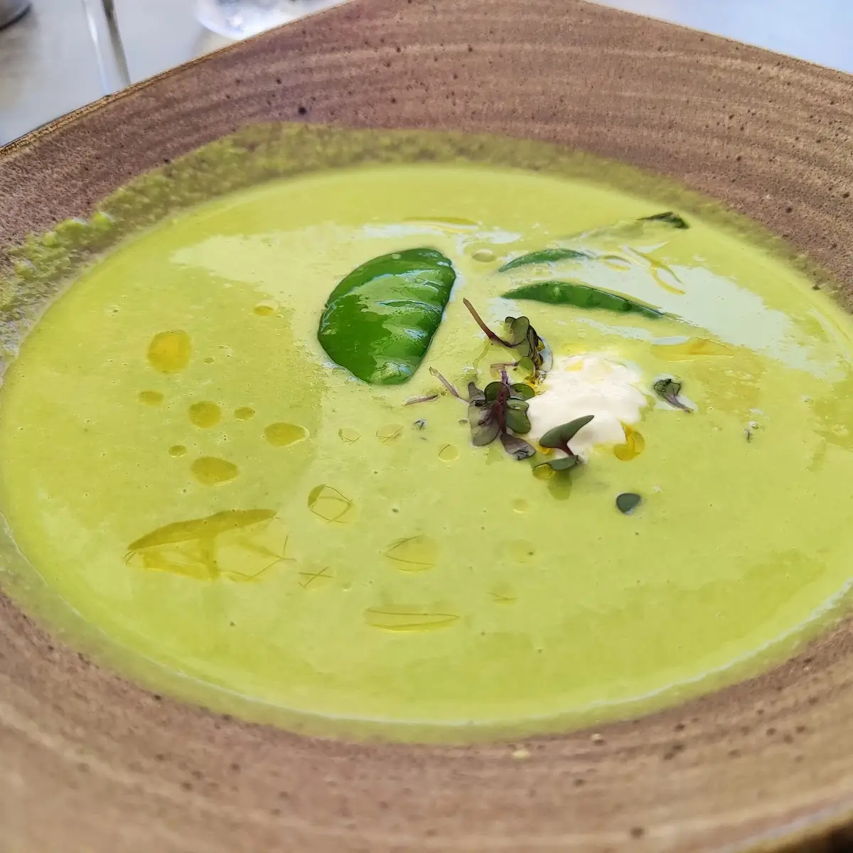 Erbsencremesuppe