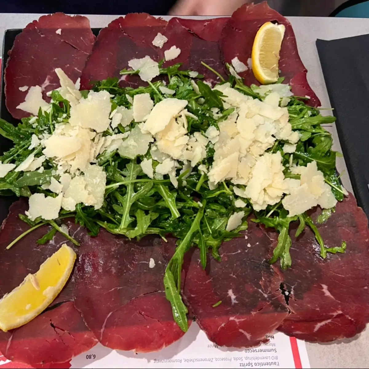 Carpaccio Di Bresaola Della Valtellina IGP