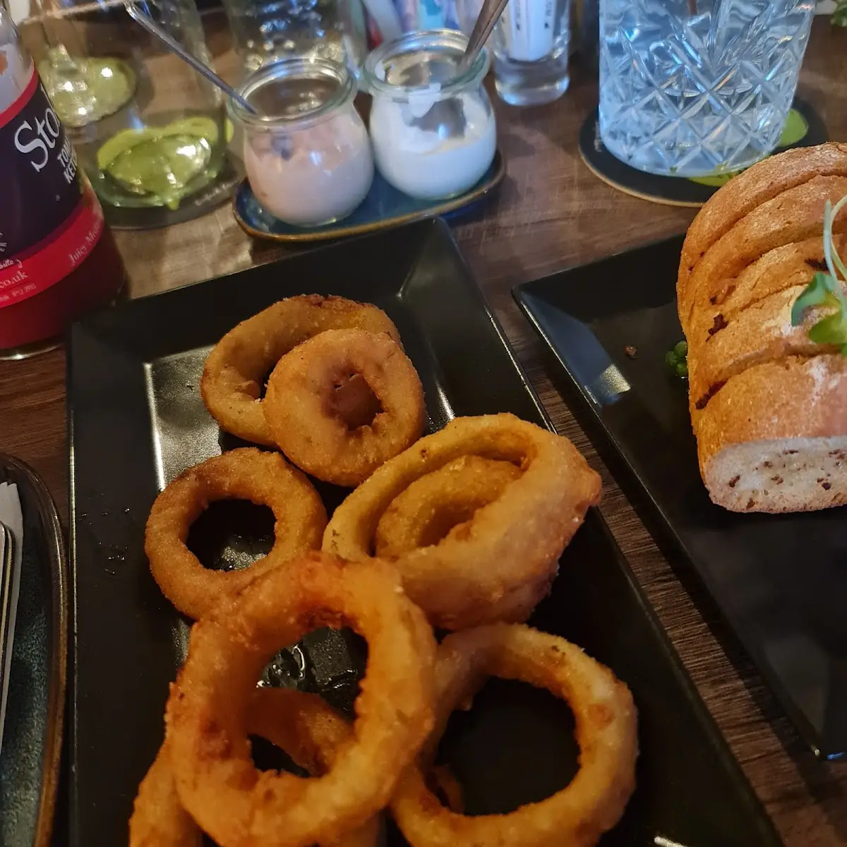 Gebackene Zwiebelringe