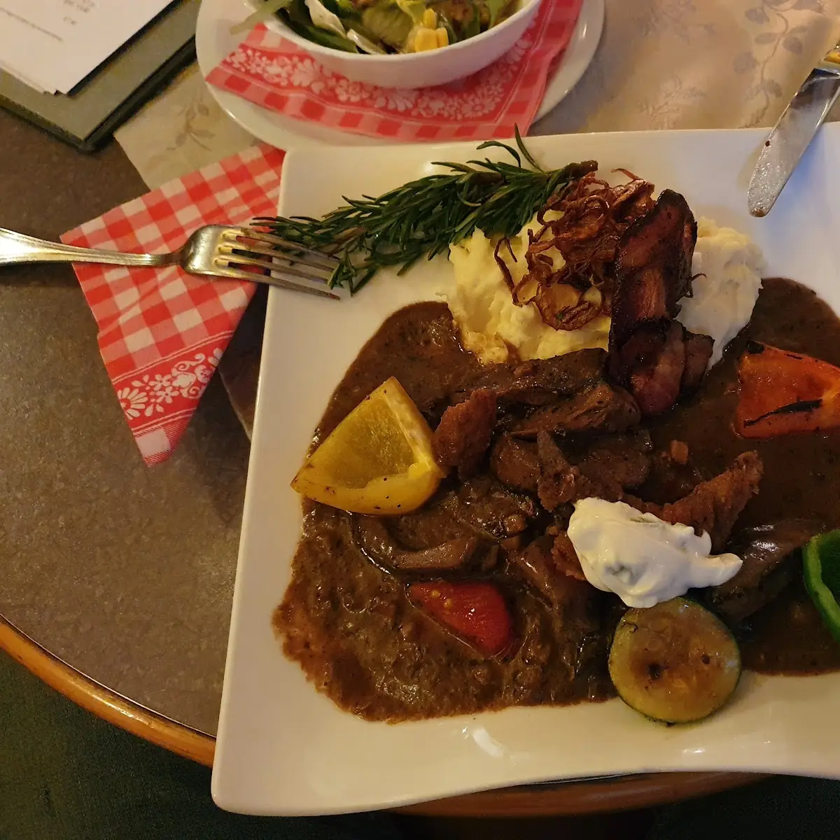 Geröstet Leber