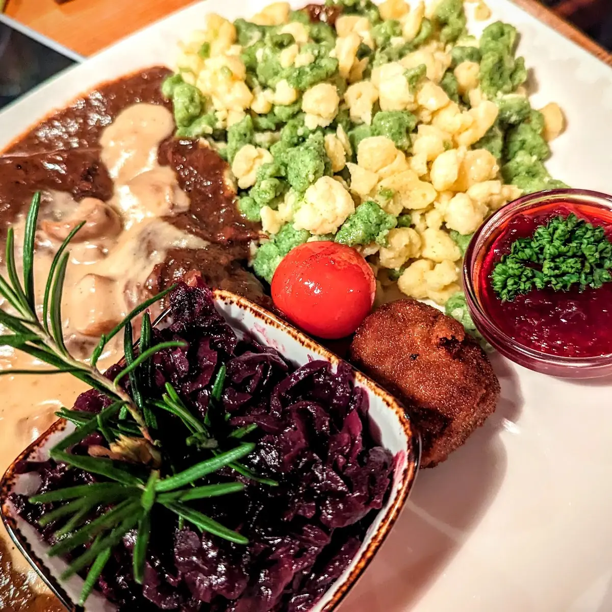 Heimisches Hirschragout