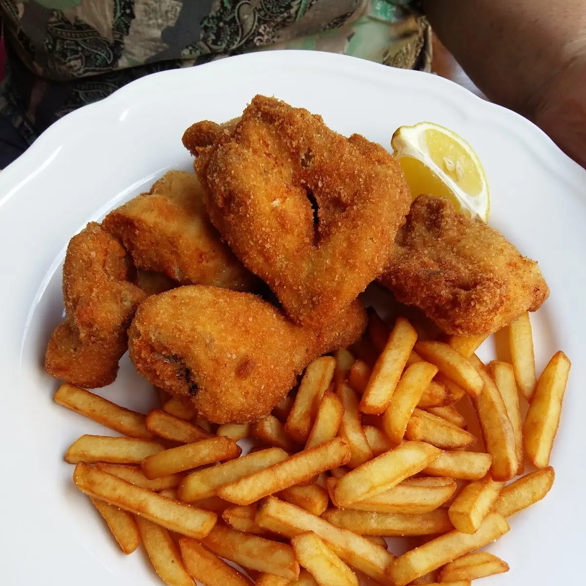 Halbes Backhendl