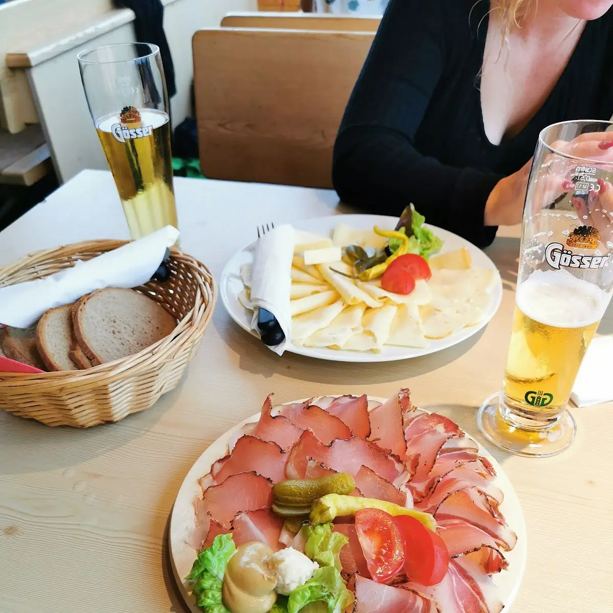 Speckplatte Und Käseplatte