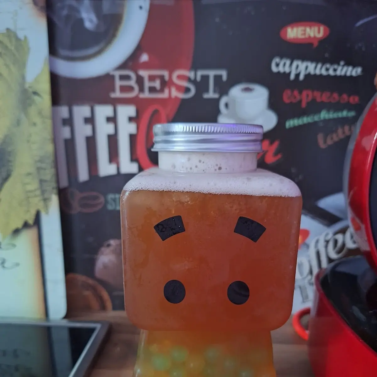 Passion Fruit Tea Mit 3 Art Boba