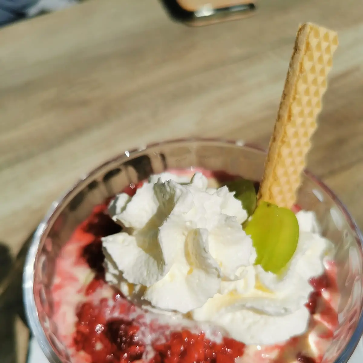 Heissen Liebe Mit Vanilleeis Und Himbeeren