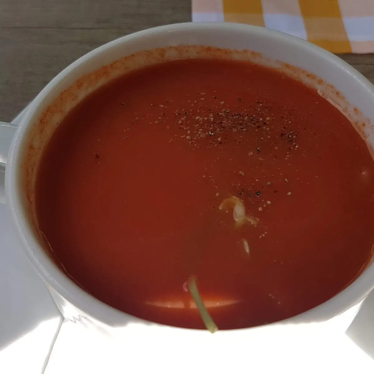 Tomaten - Orangen Suppe