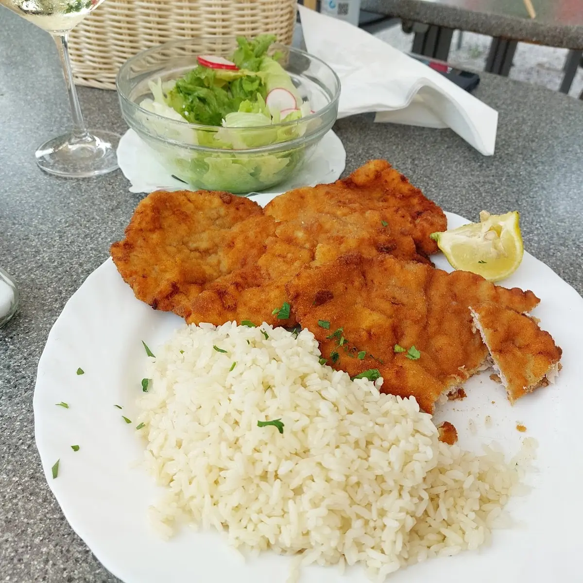 Wiener Schnitzel Mit Reis