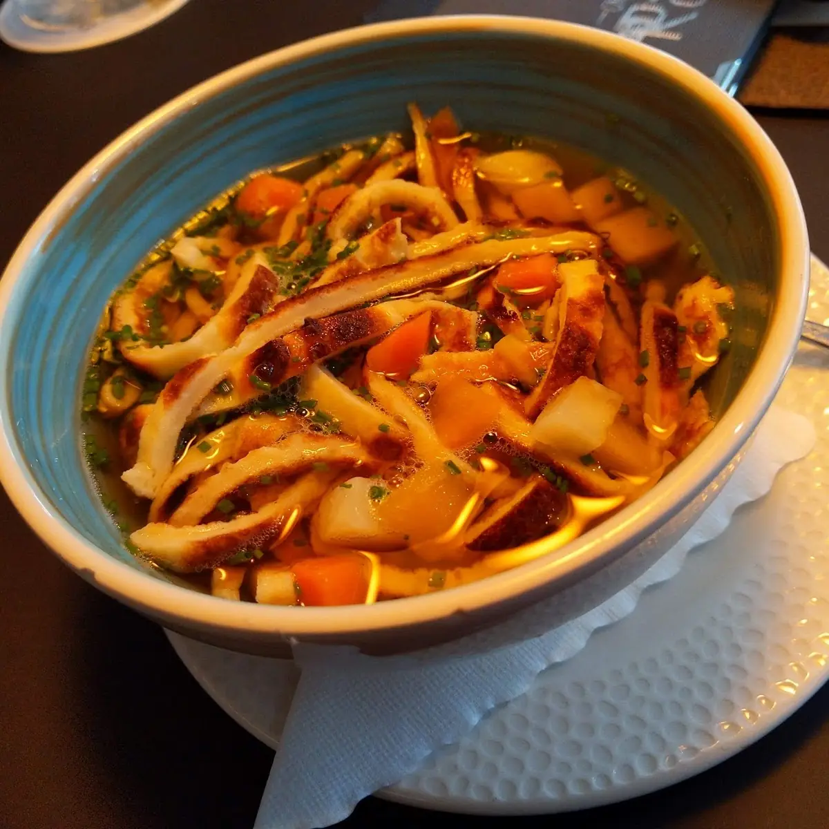 Beef Broth with Frittaten