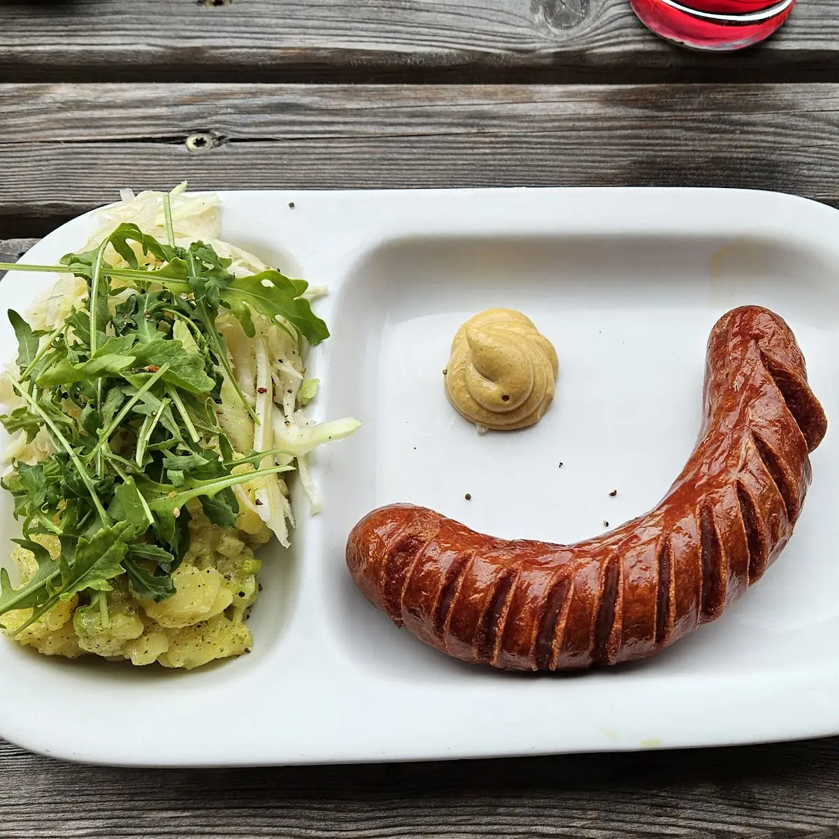 Hauswurst Mit Kartoffelsalat