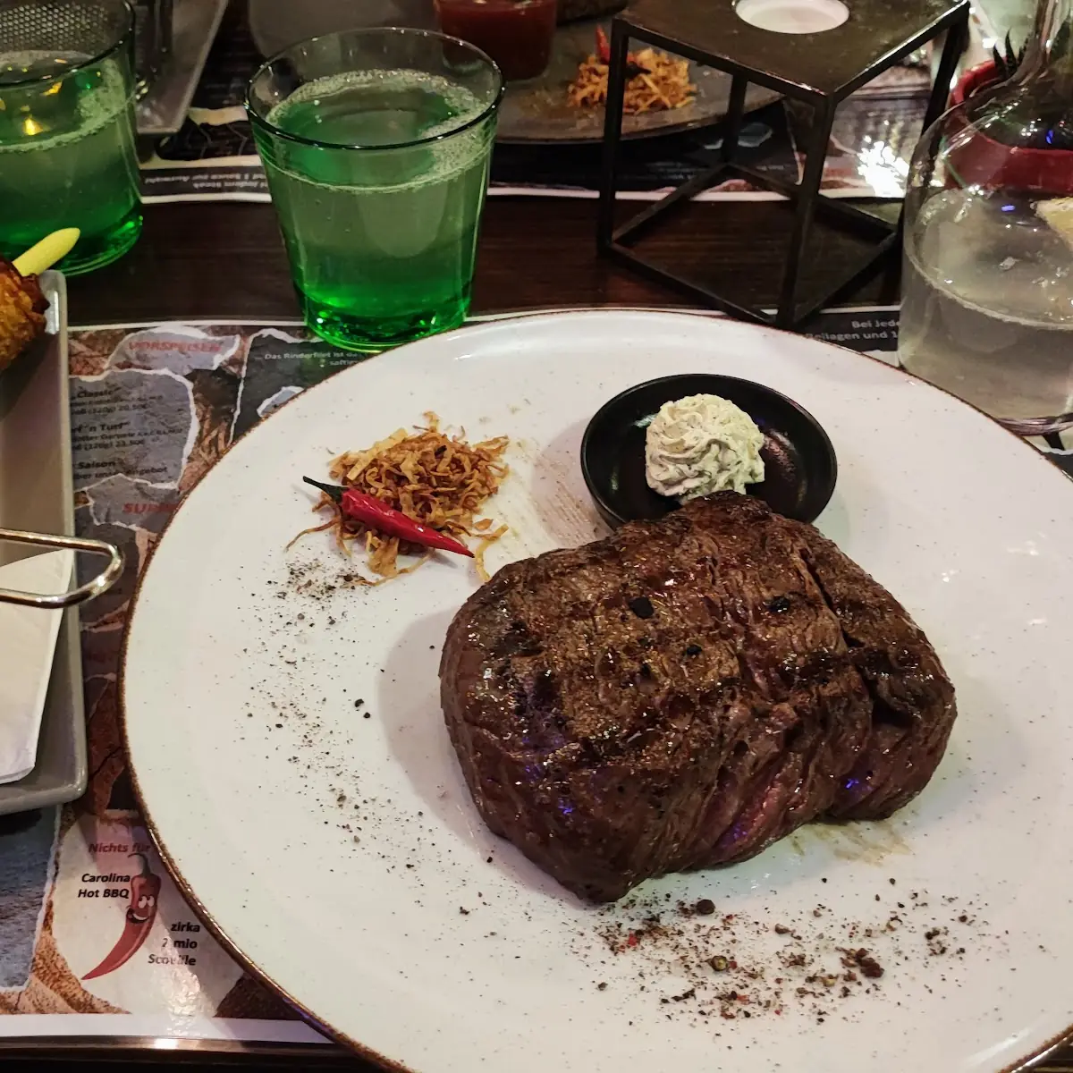300g Filet Steak Garstufe Rare