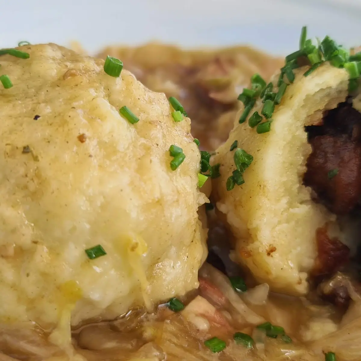 Hausgemachte Grammelknödel