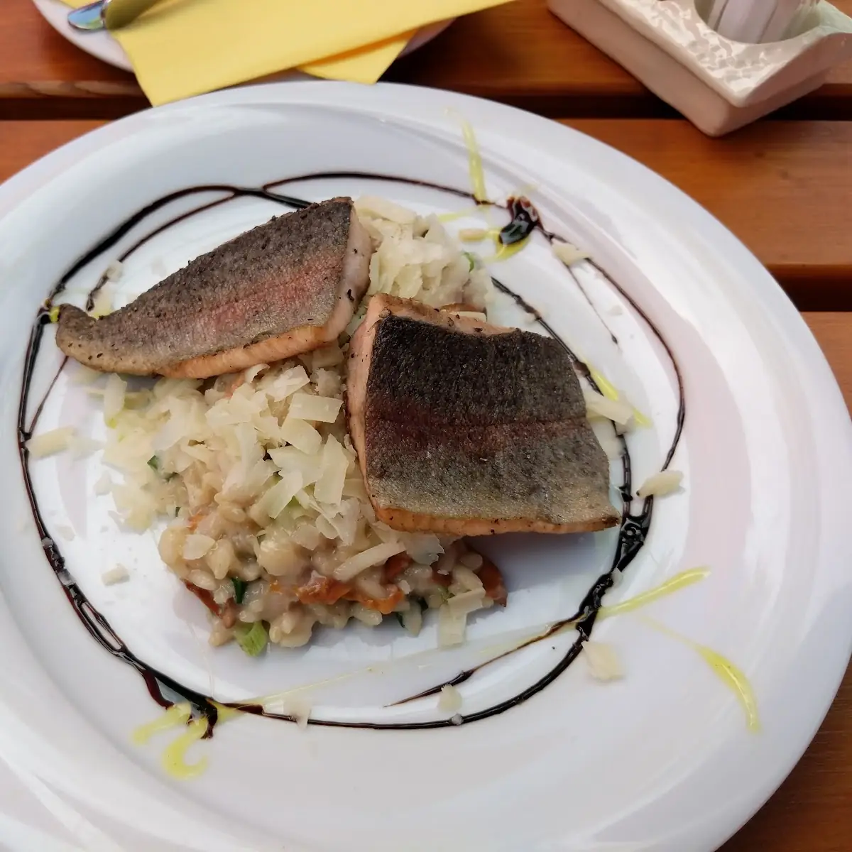 Lachs Mit Risotto Funghi
