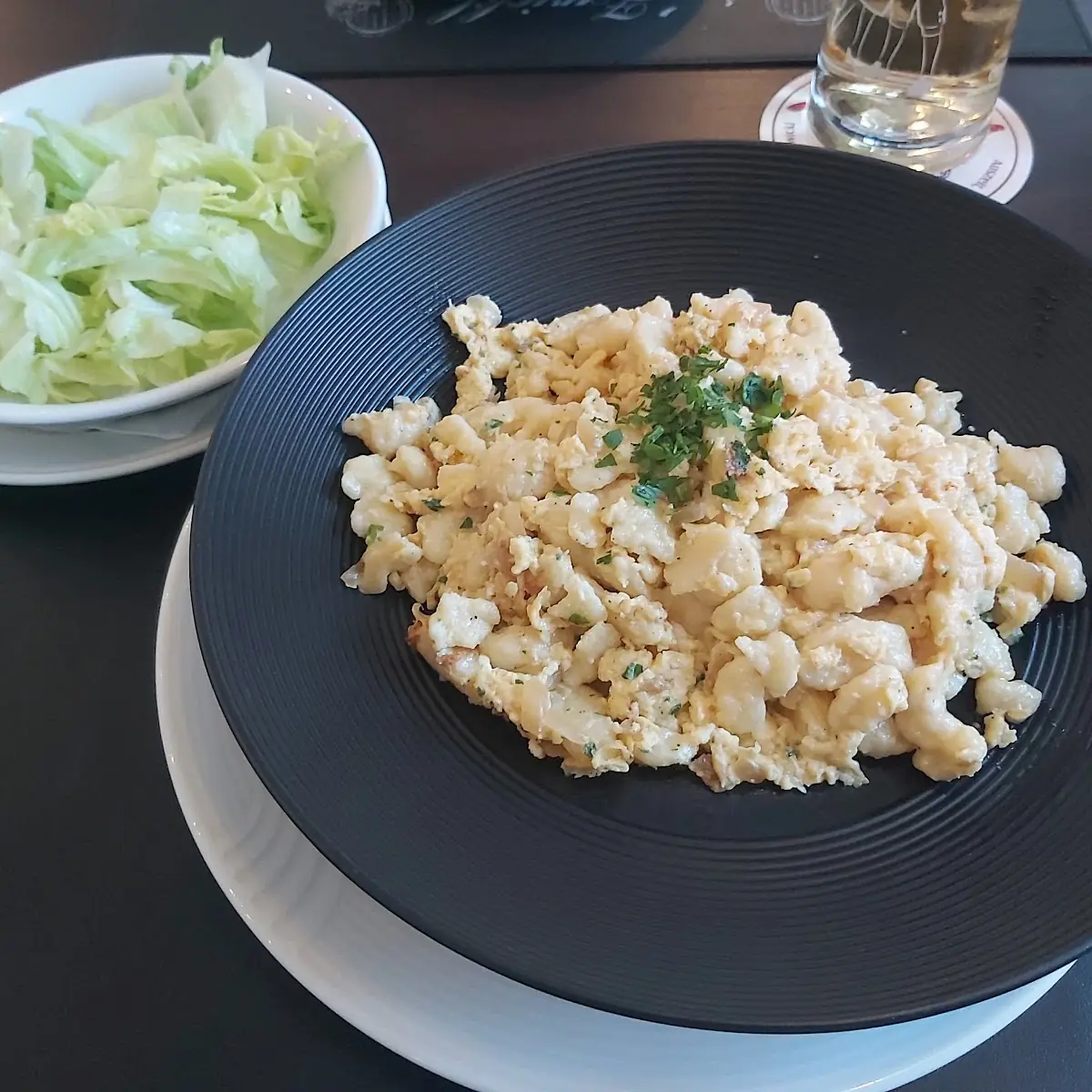 Eiernockerln Mit Grünen Salat