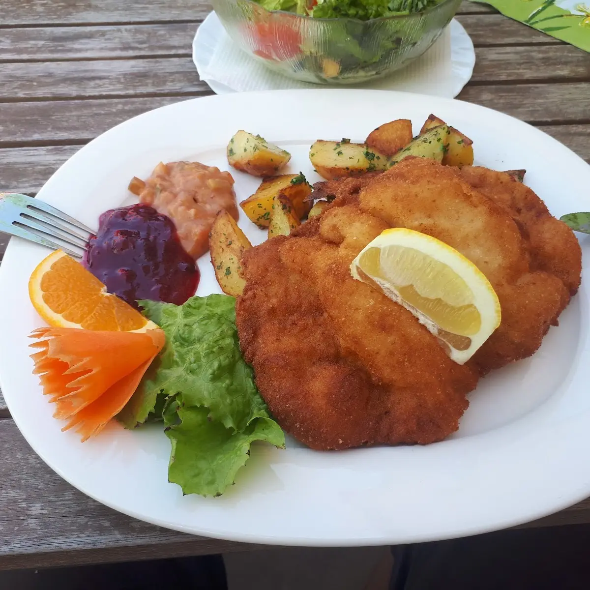 Champignons Schnitzel vom Karree