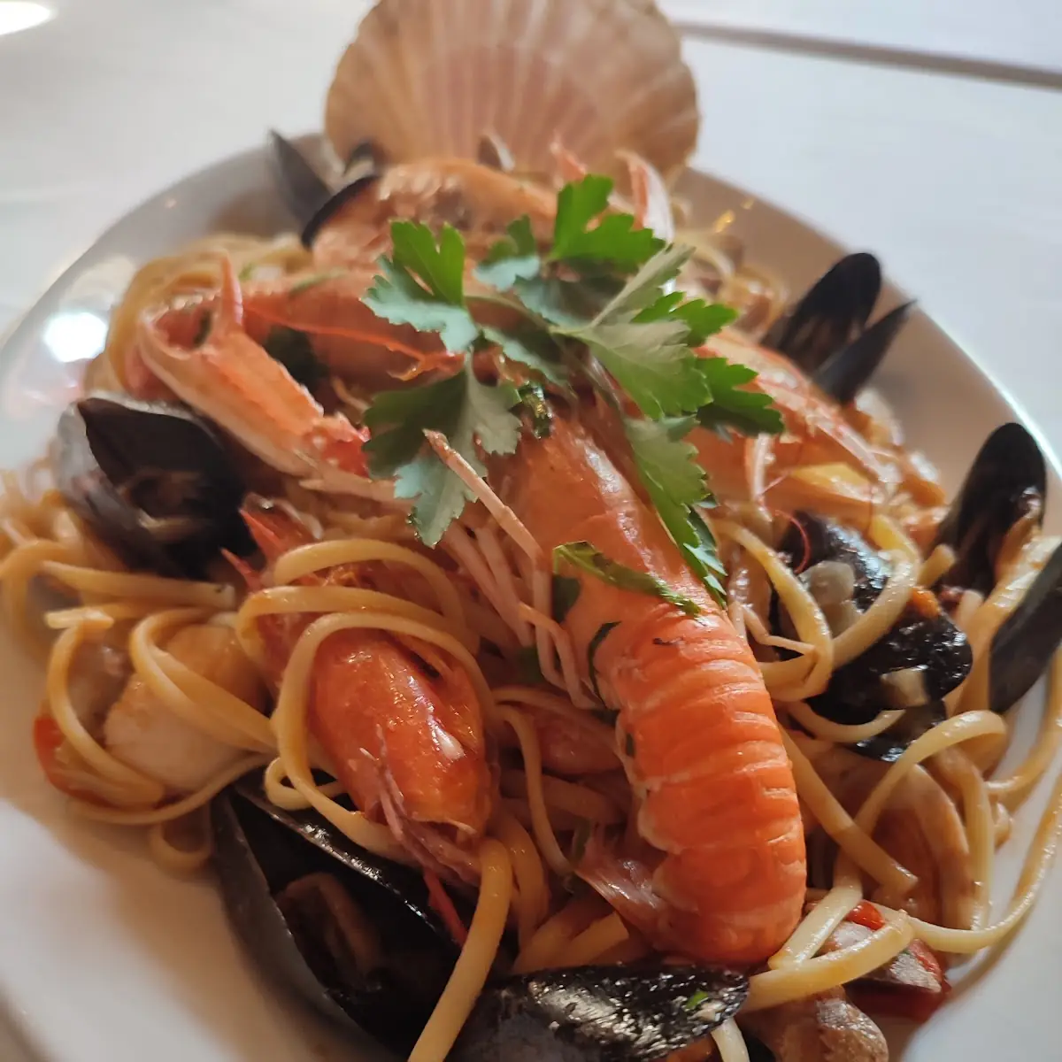Linguine Mit Meeresfrüchten