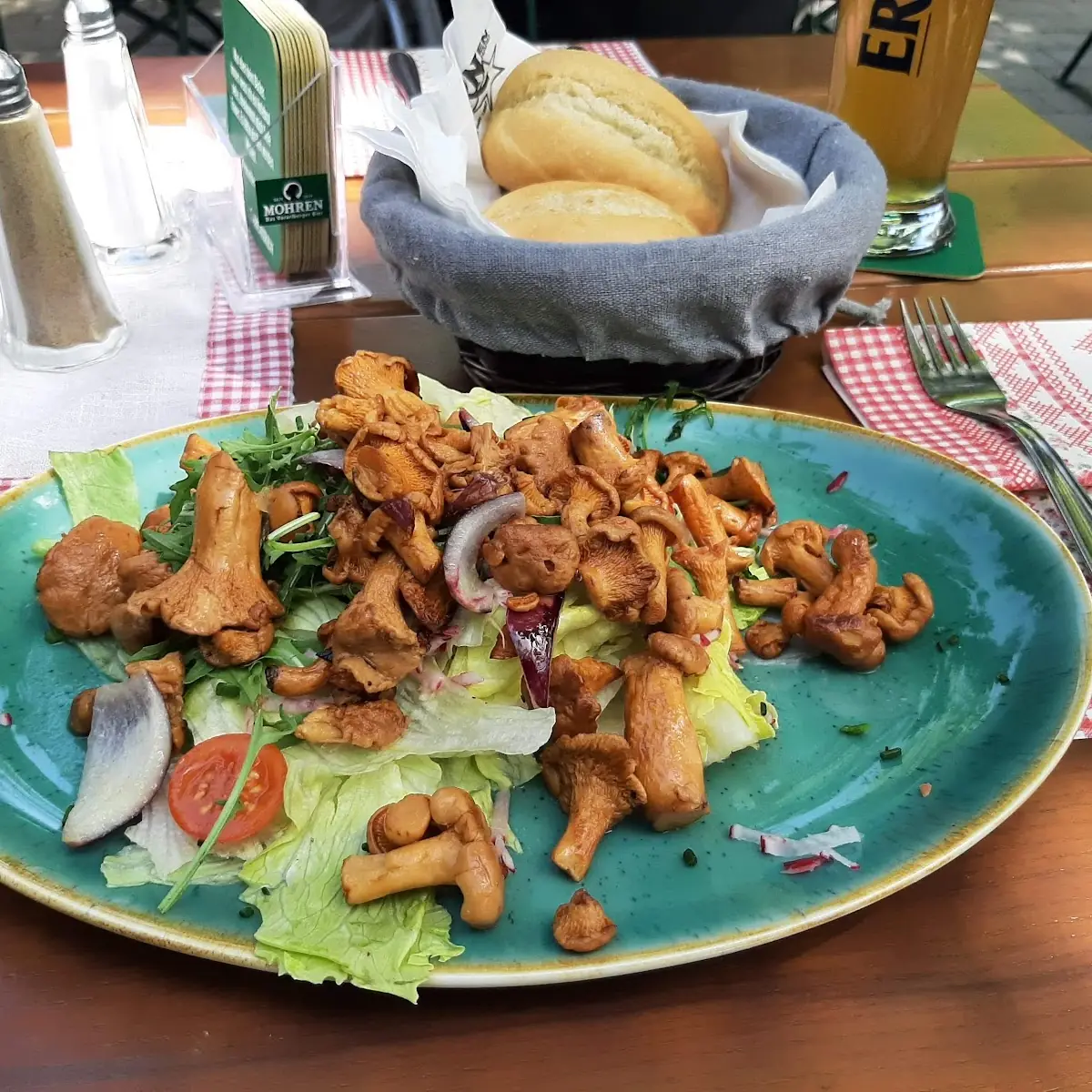 Salat Mit Pfifferlingen