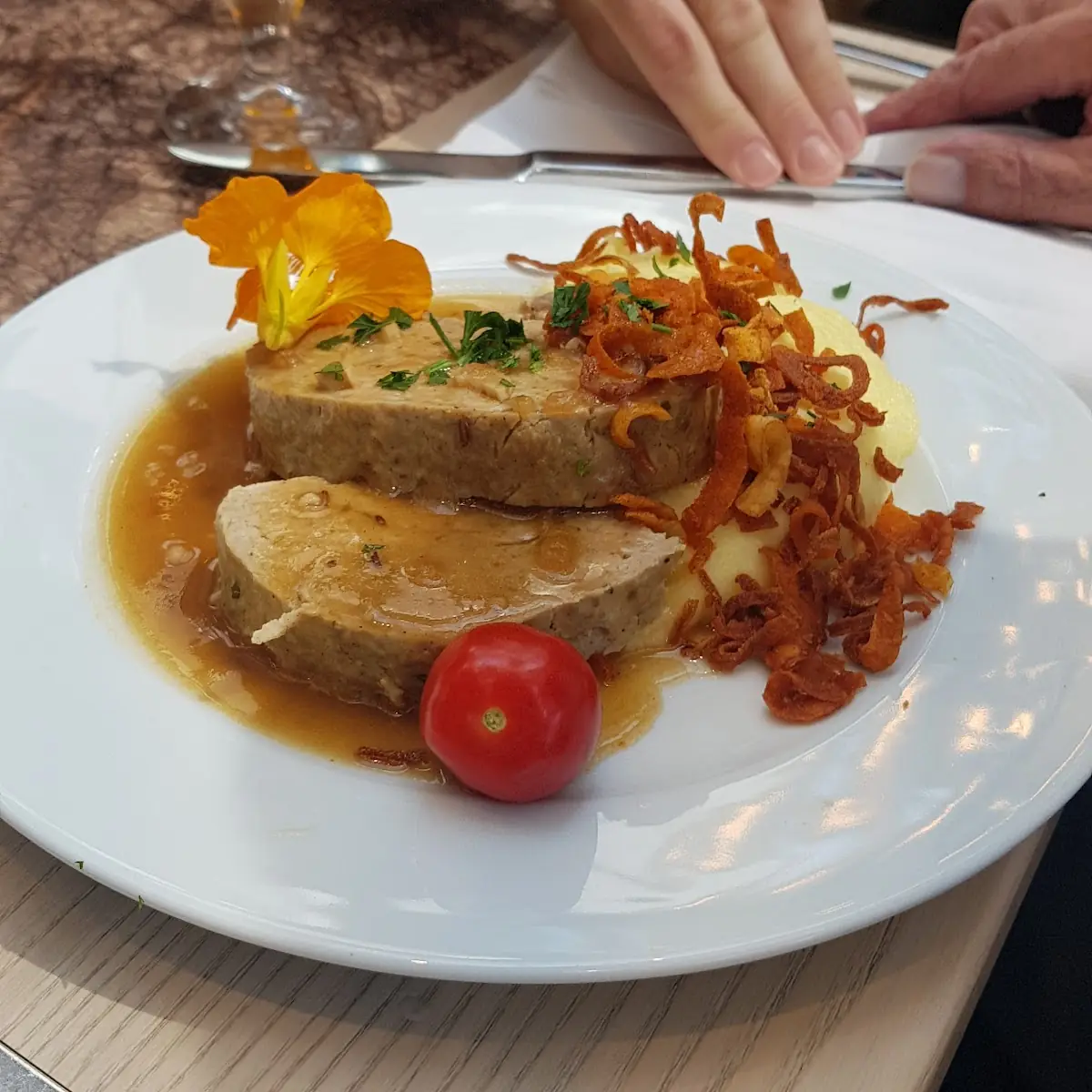 Faschierter Braten Mit Kartoffelpüree