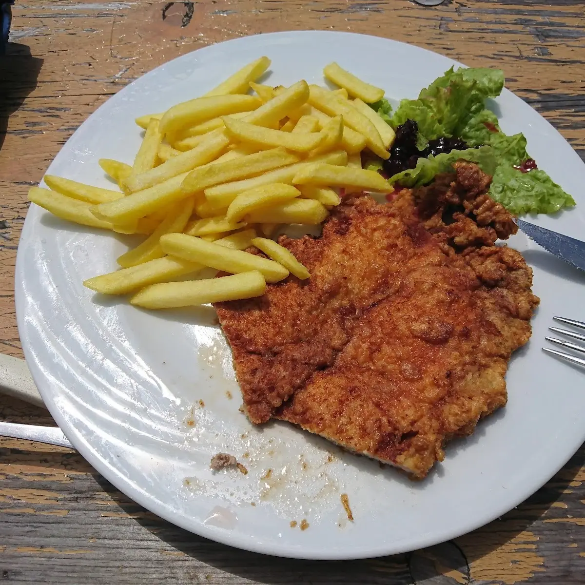 Pariser Schnitzel Mit Pommes Frites