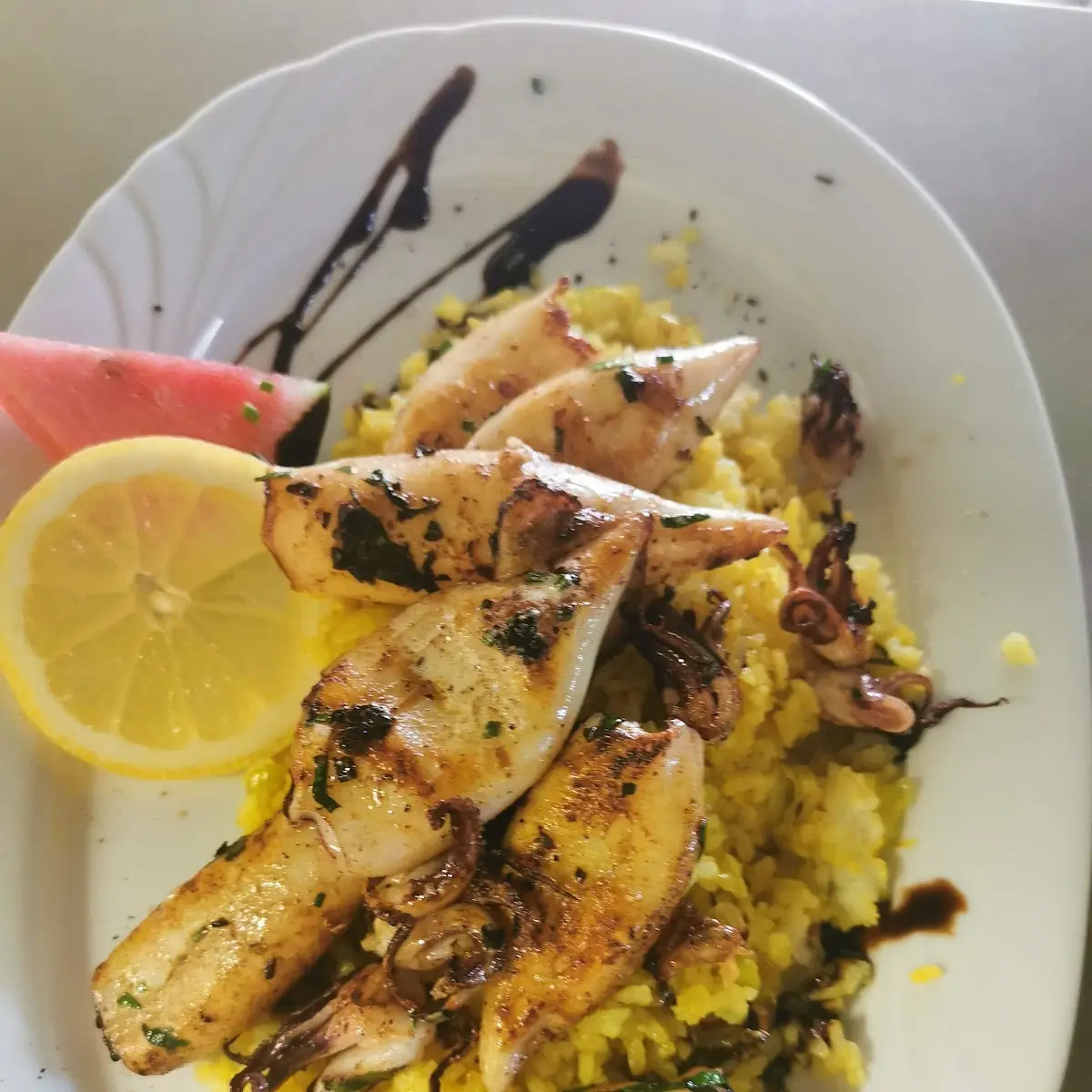 Calamari Gegrillt