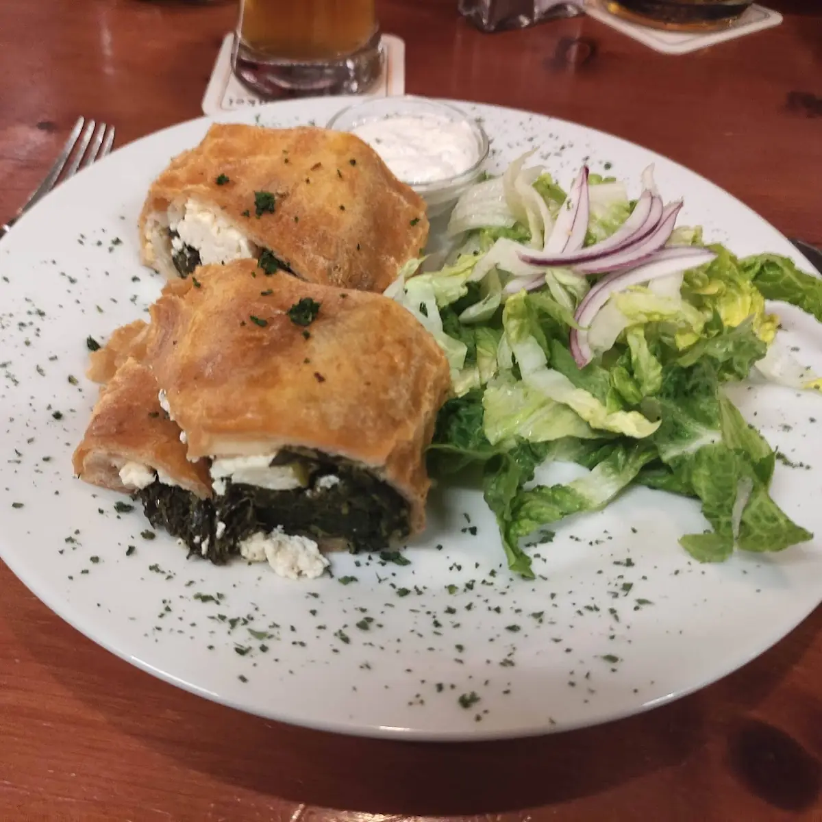 Feta-spinatstrudel