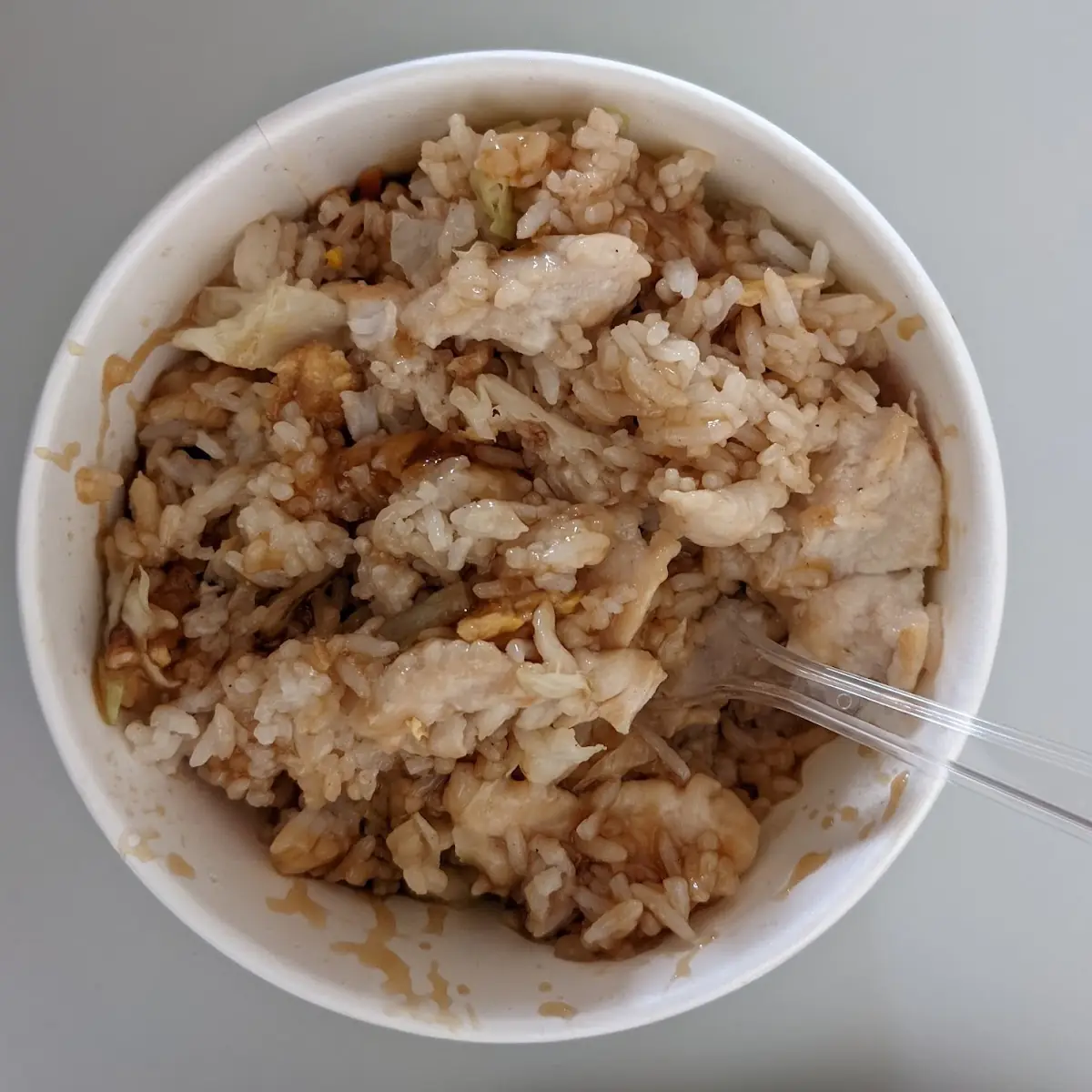 Eierreis Mit Gegrilltem Hühnerfleisch