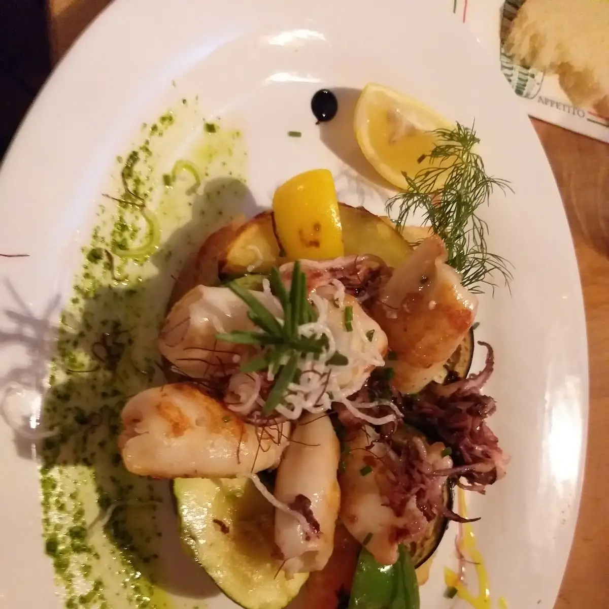 Gegrillte Calamari