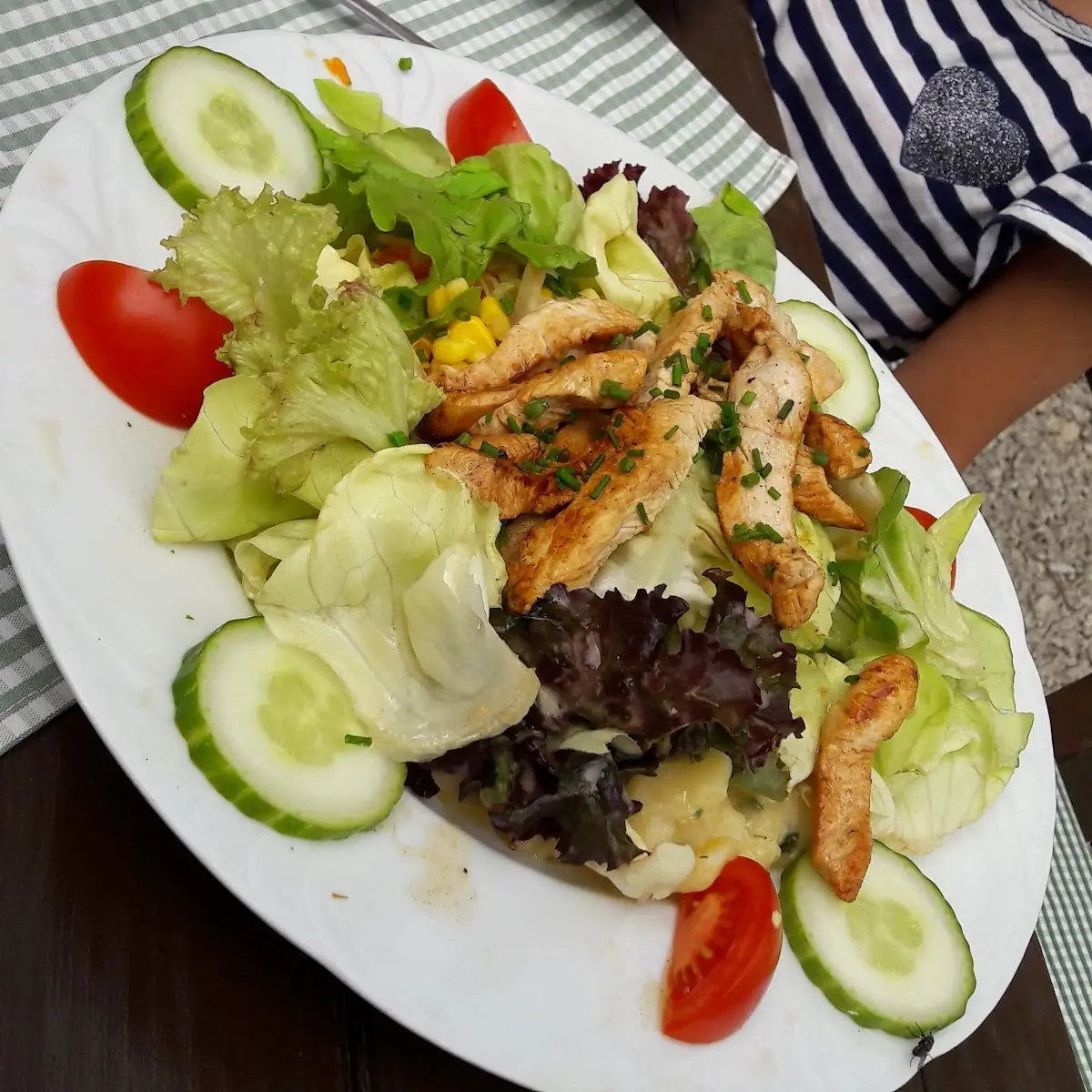 Salat Mit Putenstreifen
