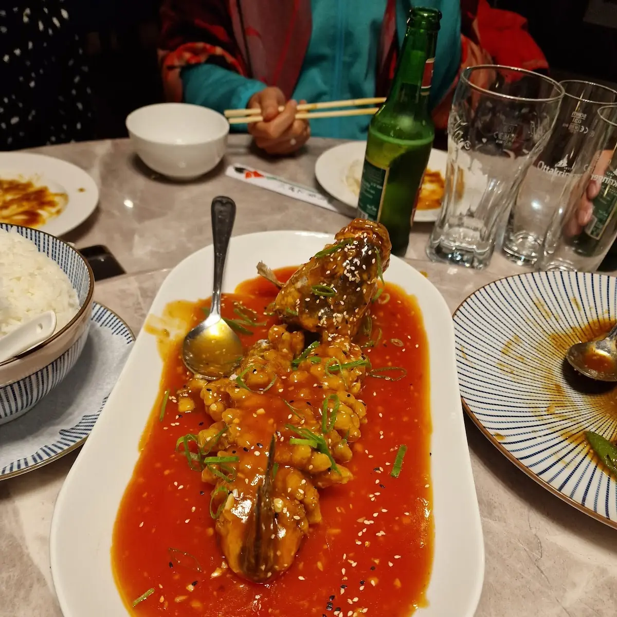 Mandarin Fisch Wolfsbarsch